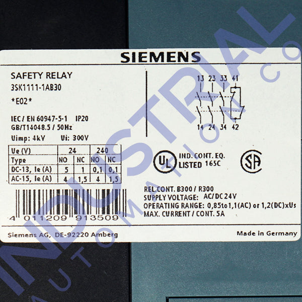 Siemens 3SK1111-1AB30 New
