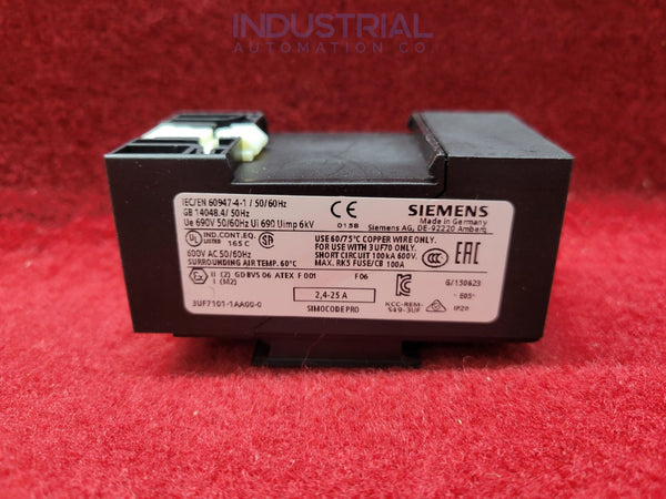 Siemens 3UF7101-1AA00-0 IAC Certified Refurbished