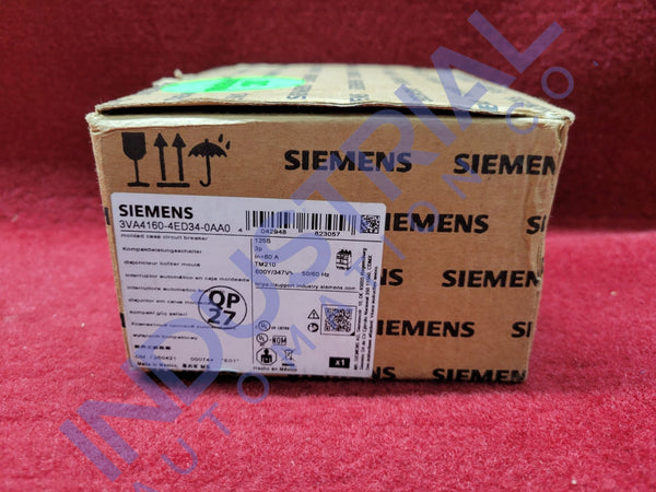 Siemens 3VA4160-4ED34-0AA0 New Open Box