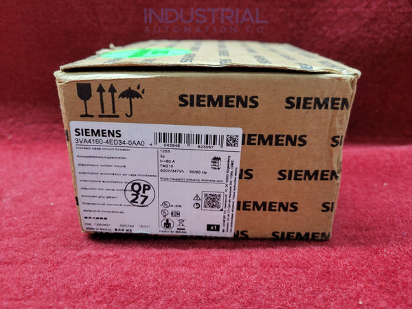 Siemens 3VA4160-4ED34-0AA0 New Open Box