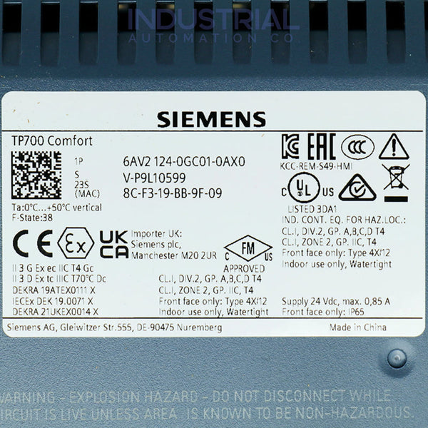 Siemens 6AV2124-0GC01-0AX0