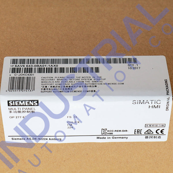 Siemens 6AV6643-0BA01-1AX0 - IAC Certified Refurbished