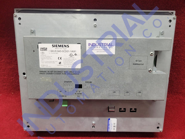 Siemens 6Av6643-0Cd01-1Ax1 Industrial Automation