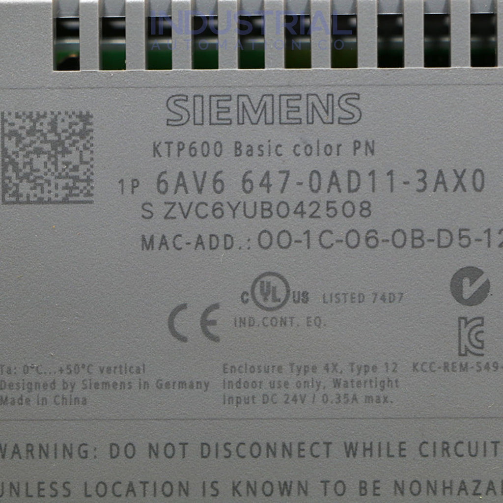 Siemens 6AV6647-0AD11-3AX0 IAC Certified Refurbished Industrial Automation