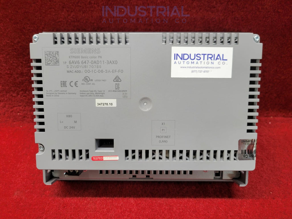 Siemens 6AV6647-0AD11-3AX0 IAC Certified Refurbished Industrial Automation