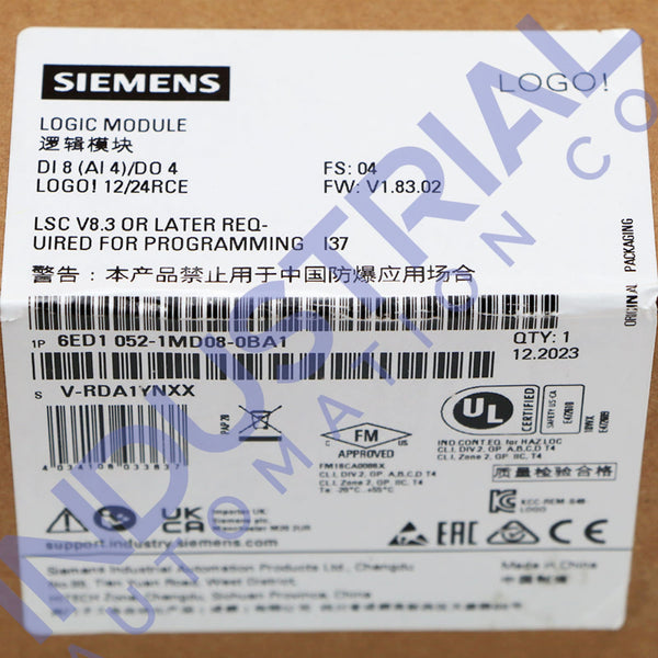 Siemens 6ED1052-1MD08-0BA1 - New