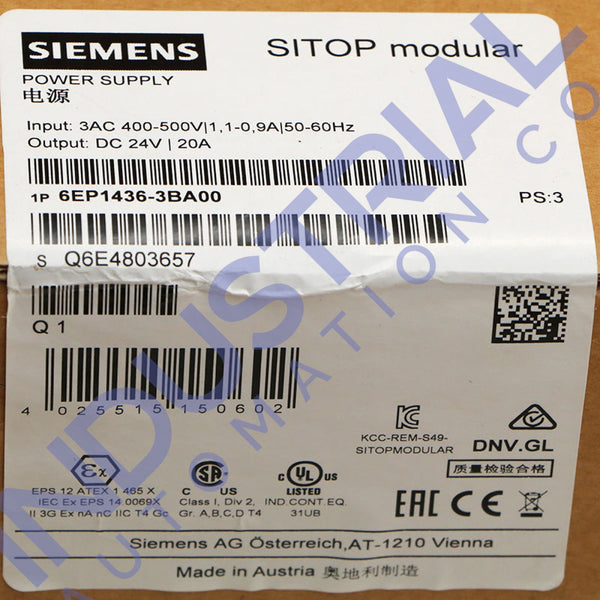 Siemens 6EP1436-3BA00 New