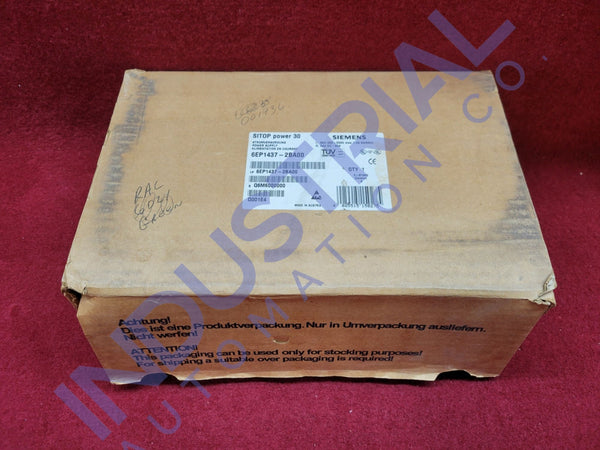 Siemens 6EP1437-2BA00 New Open Box Business & Industrial
