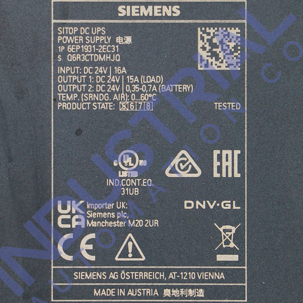 Siemens 6EP1931-2EC31 - IAC Certified Refurbished