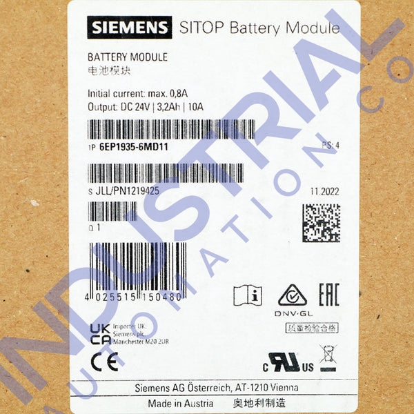 Siemens 6EP1935-6MD11 IAC Certified Refurbished