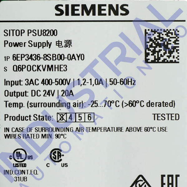 Siemens 6EP3436-8SB00-0AY0 New