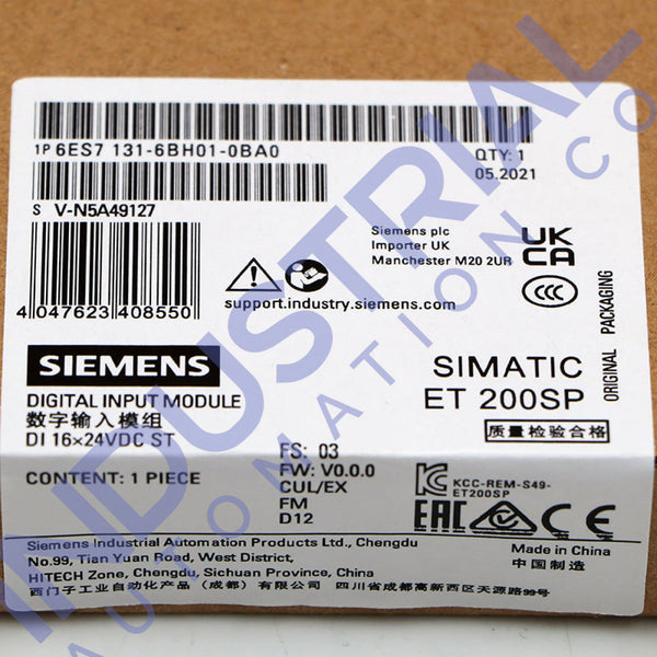 Siemens 6ES7131-6BH01-0BA0 New