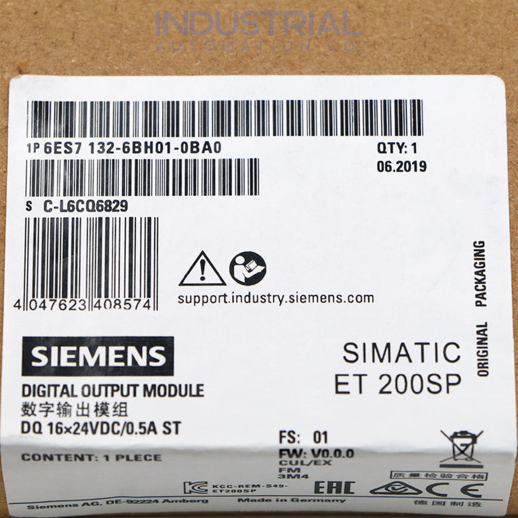 Siemens 6ES7132-6BH01-0BA0 New