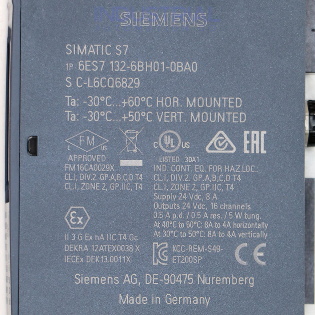 Siemens 6ES7132-6BH01-0BA0 New
