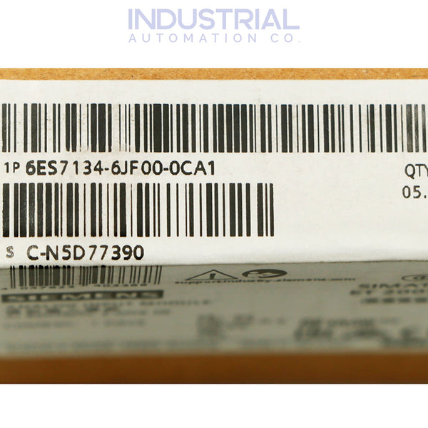 Siemens 6ES7134-6JF00-0CA1 New