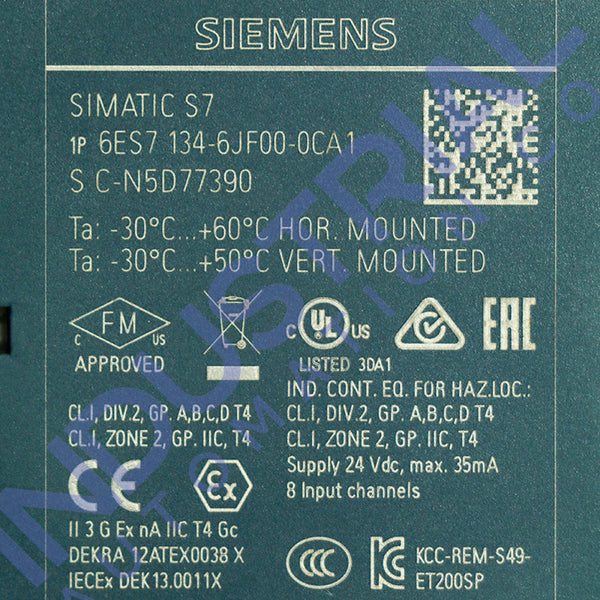 Siemens 6ES7134-6JF00-0CA1 New