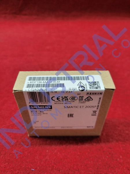 Siemens 6ES7136-6AA00-0CA1 New Business & Industrial