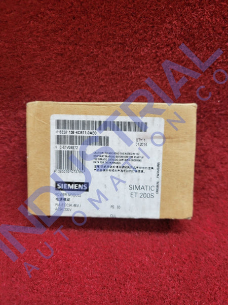 Siemens 6ES7138-4CB11-0AB0 - New - Business & Industrial