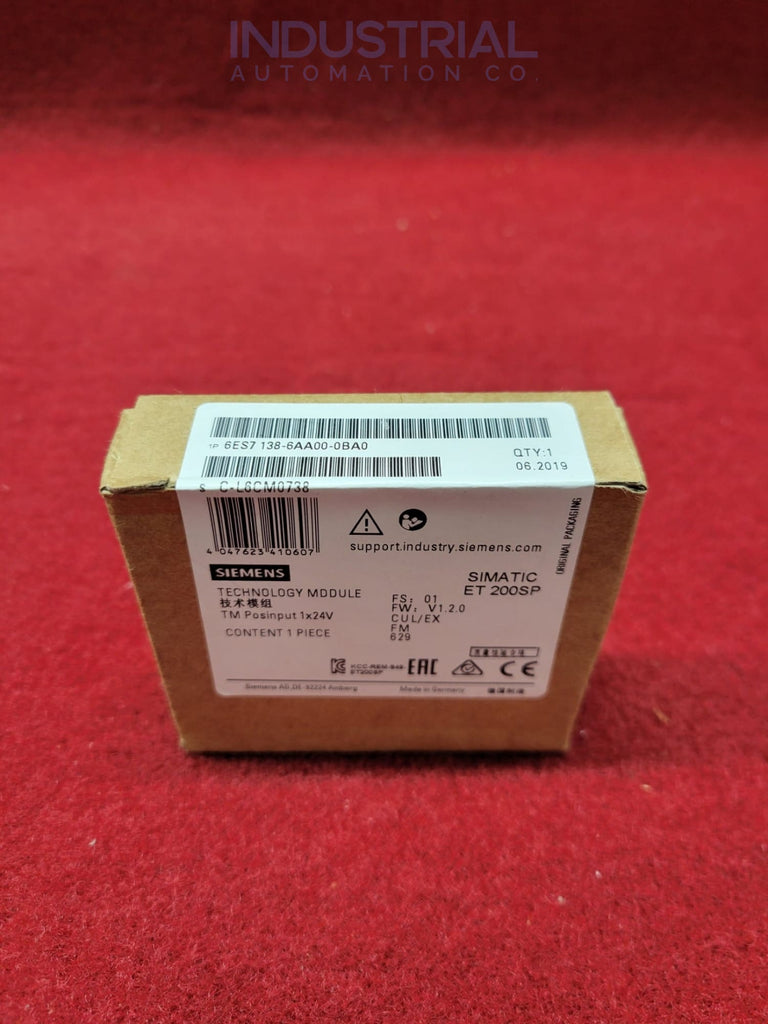 Siemens 6ES7138-6AA00-0BA0 New Business & Industrial