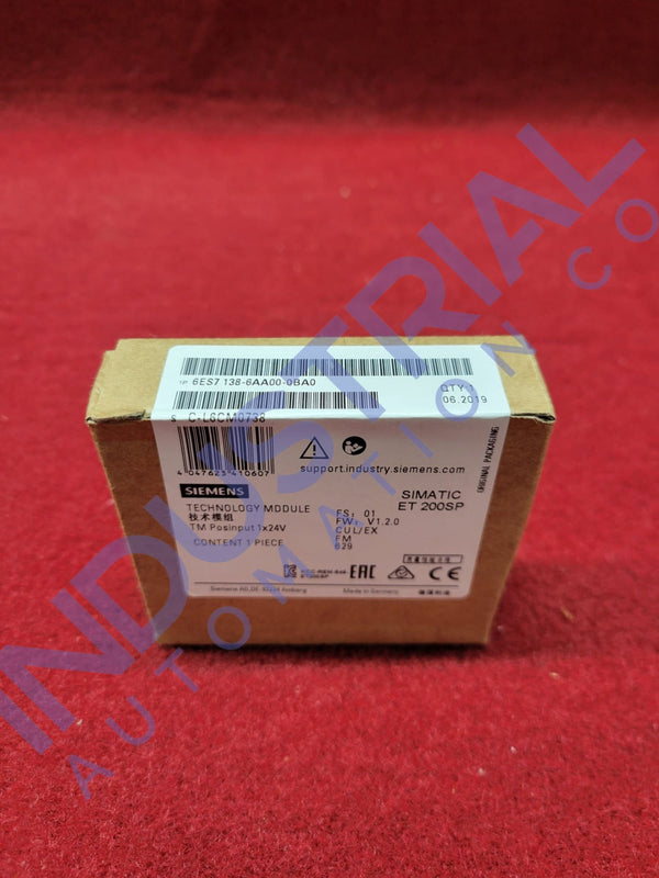 Siemens 6ES7138-6AA00-0BA0 New Business & Industrial