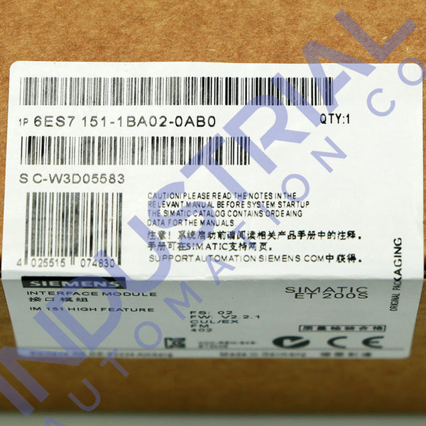 Siemens 6ES7151-1BA02-0AB0 Business & Industrial