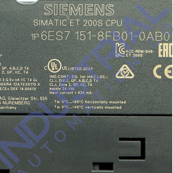 Siemens 6ES7151-8FB01-0AB0 IAC Certified Refurbished Business & Industrial
