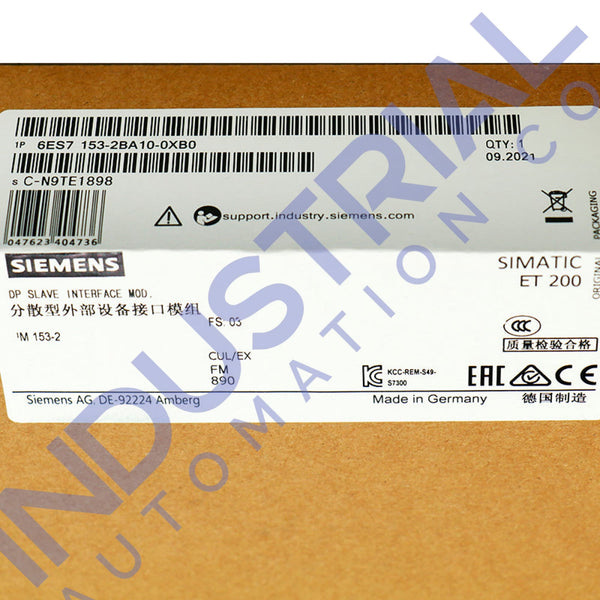 Siemens 6ES7153-2BA10-0XB0 New