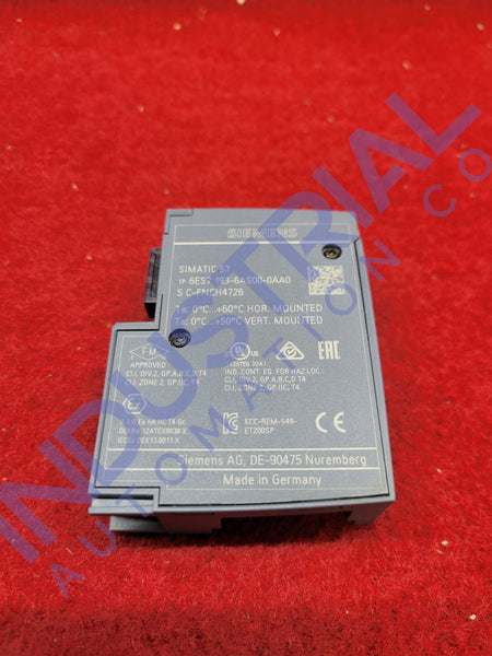 Siemens 6ES7193-6AS00-0AA0 Business & Industrial