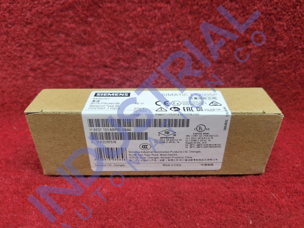 Siemens 6Es7193-6Bp00-0Ba0