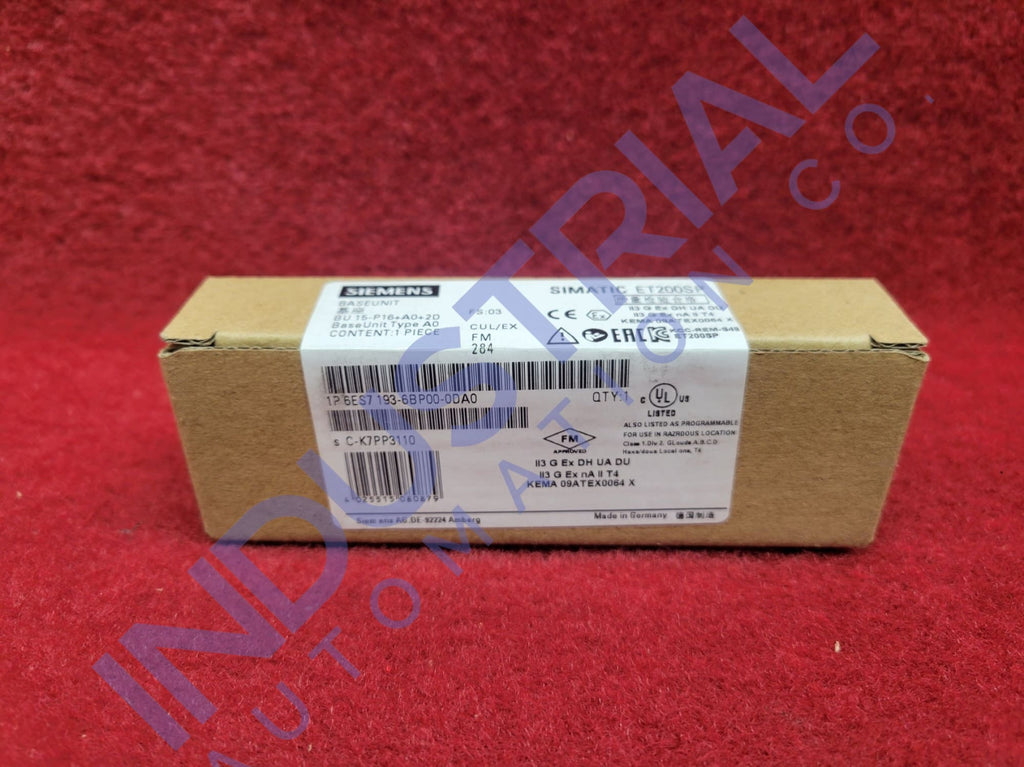 Siemens 6Es7193-6Bp00-0Da0