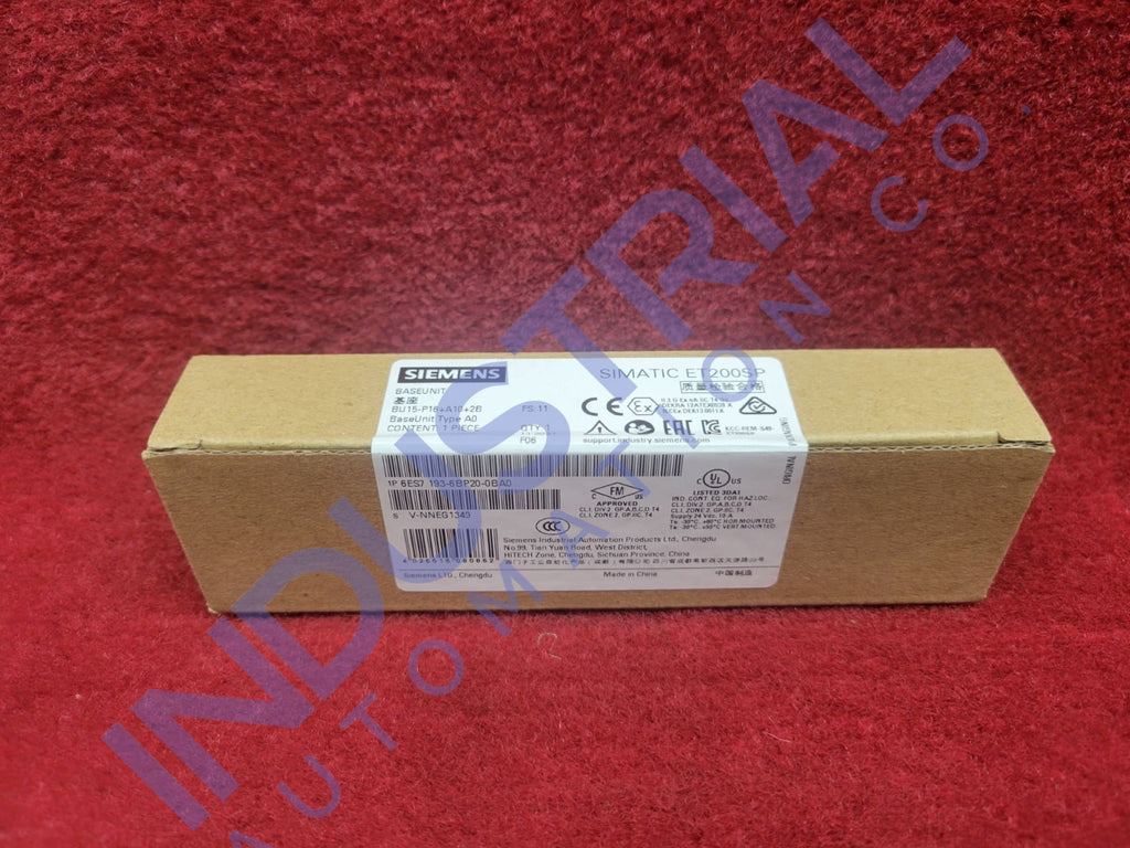 Siemens 6Es7193-6Bp20-0Ba0