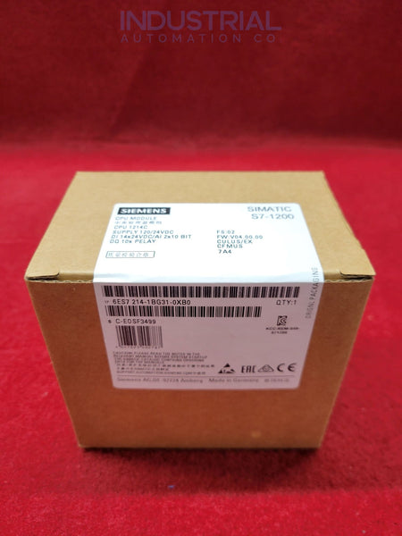 Siemens 6ES7214-1BG31-0XB0 New Business & Industrial