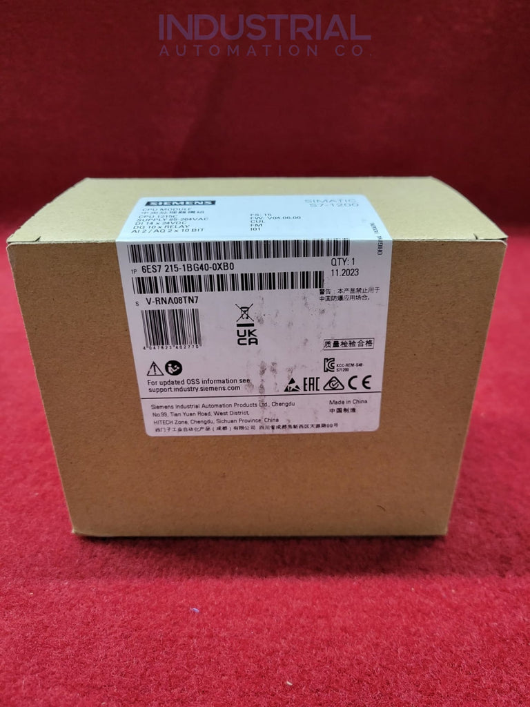 Siemens 6ES7215-1BG40-0XB0 New Business & Industrial