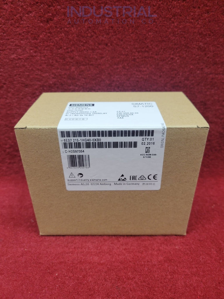 Siemens 6Es7215-1Hg40-0Xb0