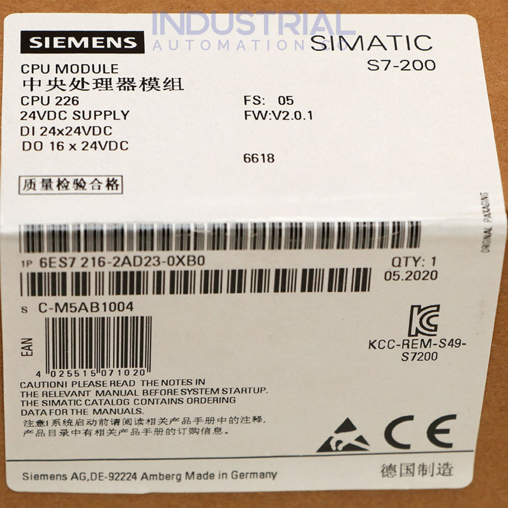 Siemens 6ES7216-2AD23-0XB0