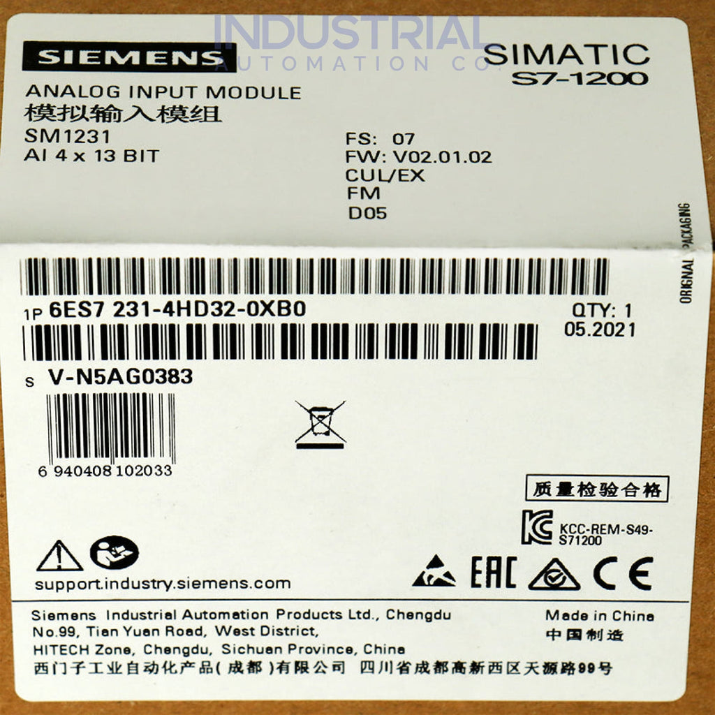 Siemens 6ES7231-4HD32-0XB0 New Business & Industrial
