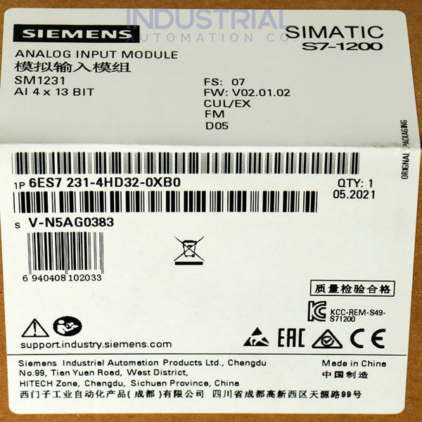 Siemens 6ES7231-4HD32-0XB0 New Business & Industrial