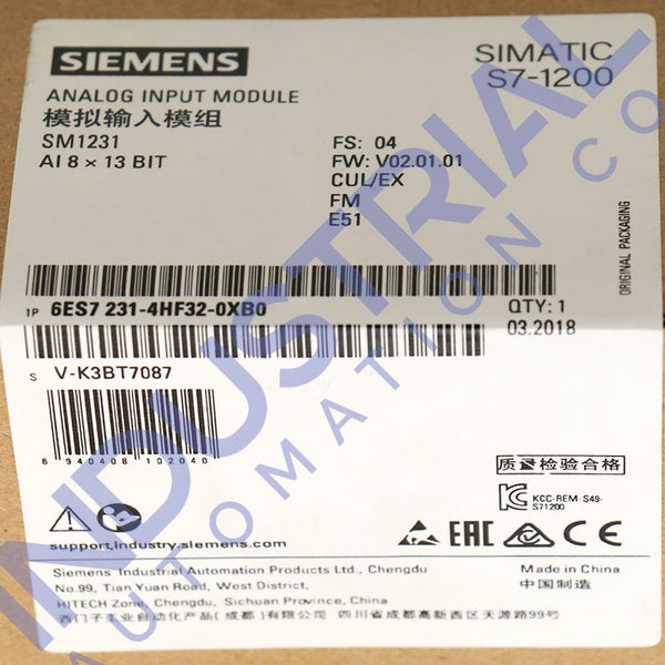 Siemens 6ES7231-4HF32-0XB0 New