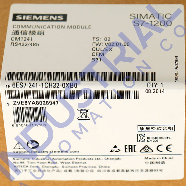 Siemens 6ES7241-1CH32-0XB0 - New