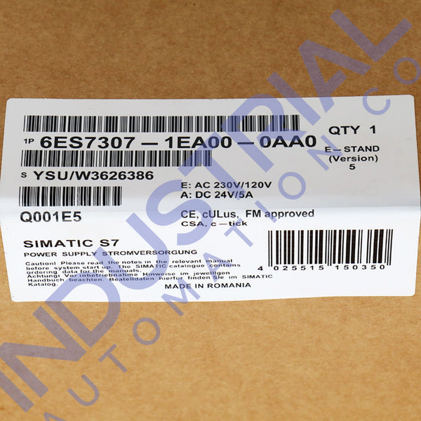Siemens 6ES7307-1EA00-0AA0 - IAC Certified Refurbished - Business & Industrial