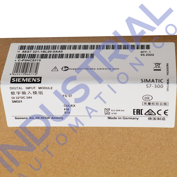 Siemens 6ES7321-1BL00-0AA0 New
