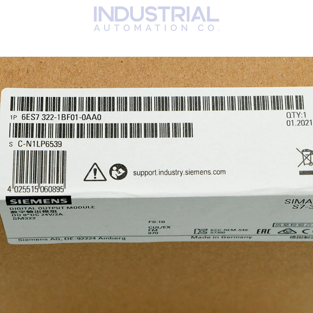 Siemens 6ES7322-1BF01-0AA0 New Business & Industrial