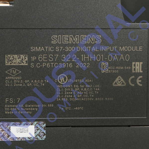 Siemens 6ES7322-1HH01-0AA0 New Business & Industrial
