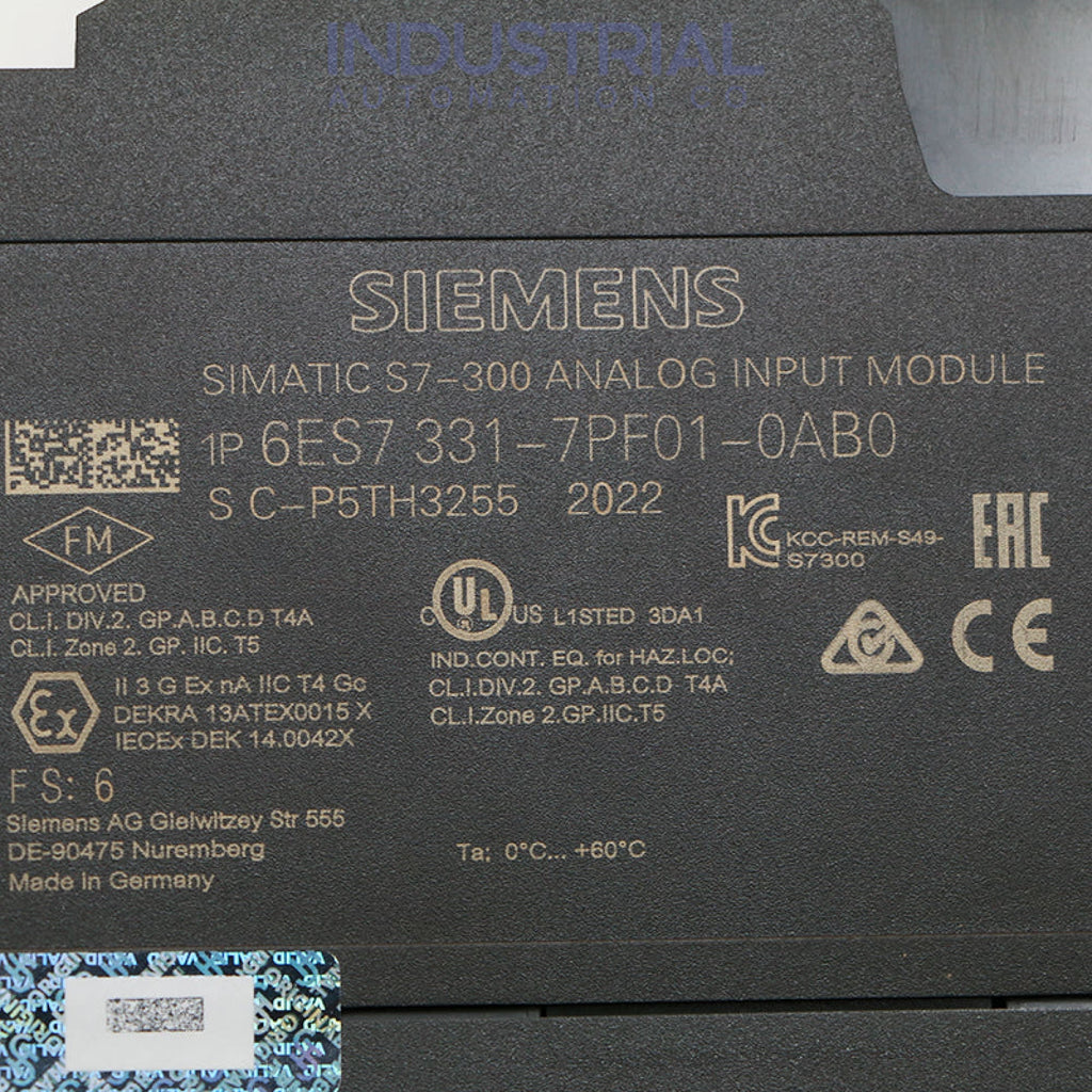 Siemens 6ES7331-7PF01-0AB0 New