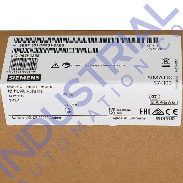 Siemens 6ES7331-7PF01-0AB0 New