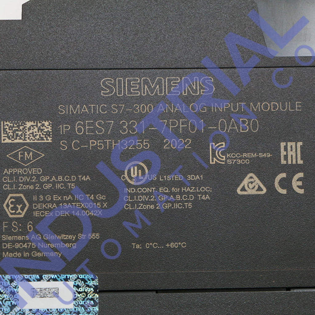 Siemens 6ES7331-7PF01-0AB0 New
