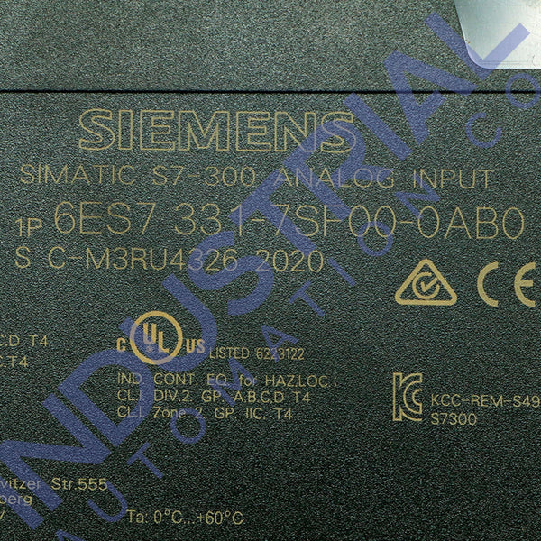 Siemens 6ES7331-7SF00-0AB0 New Business & Industrial