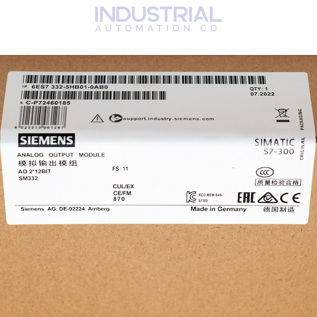 Siemens 6ES7332-5HB01-0AB0 New Business & Industrial