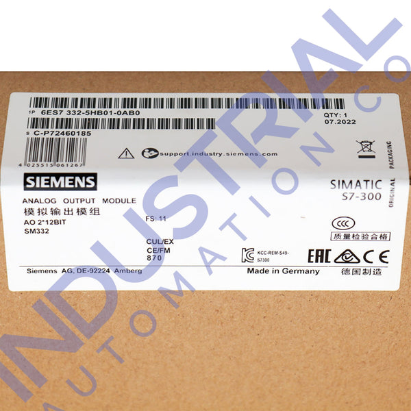 Siemens 6ES7332-5HB01-0AB0 New Business & Industrial