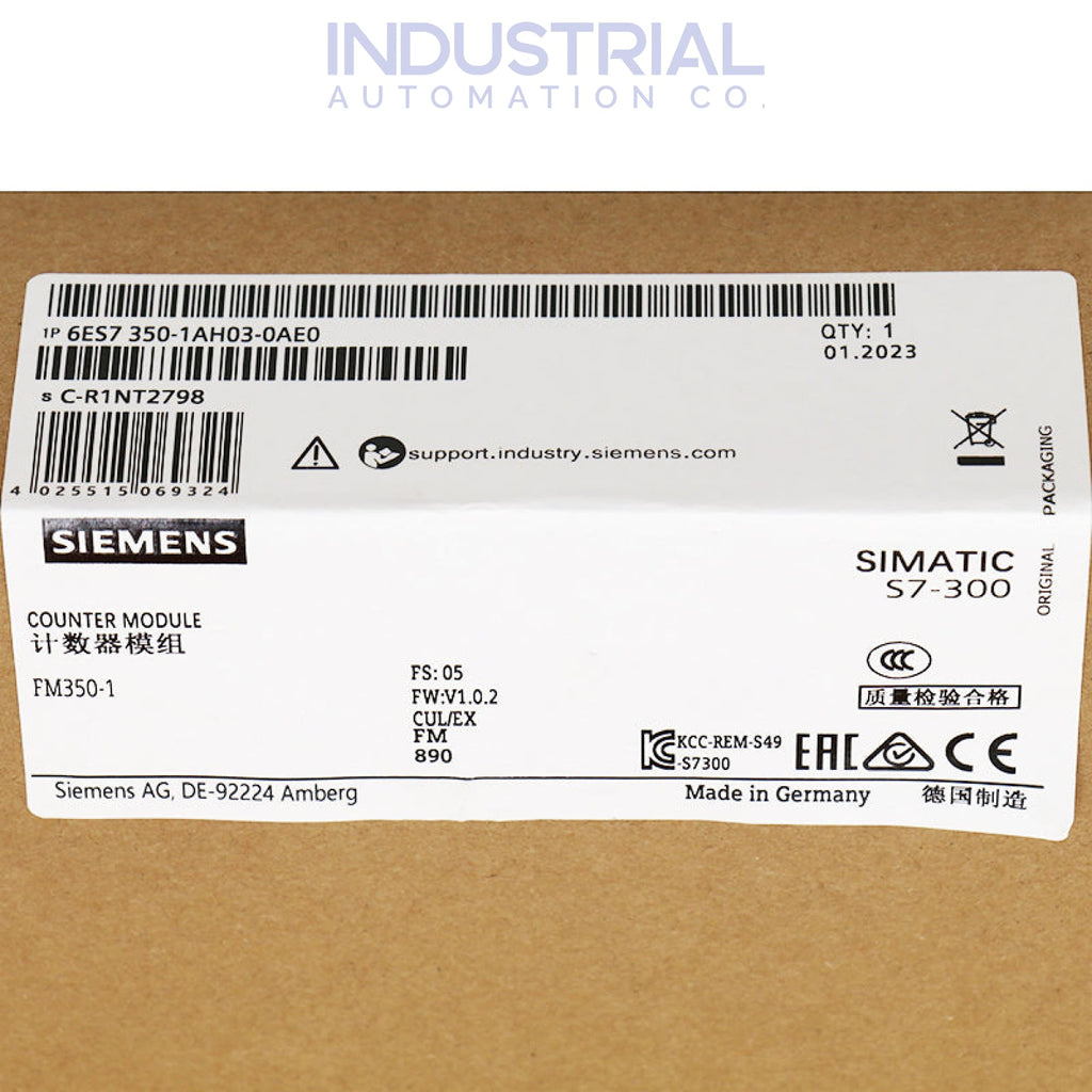 Siemens 6ES7350-1AH03-0AE0 New Business & Industrial
